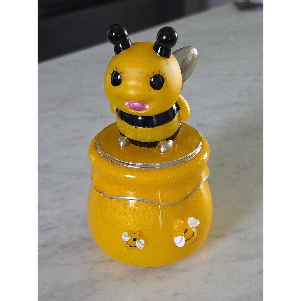 Handmade‎ Resin Bee Honey Pot Jar